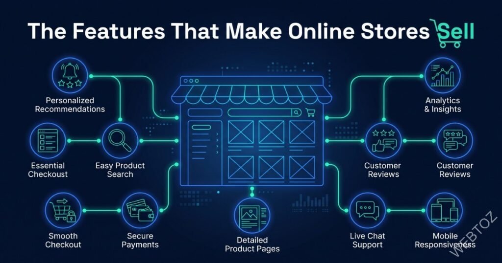 Essential ecommerce website development features every online store needs
