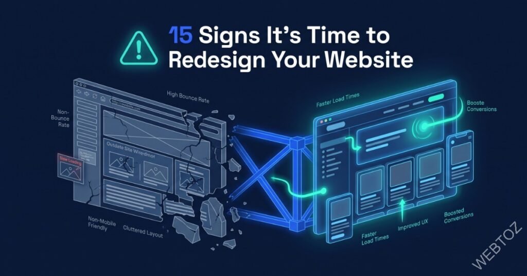 Website redesign guide – 15 signs your site needs a complete rebuild